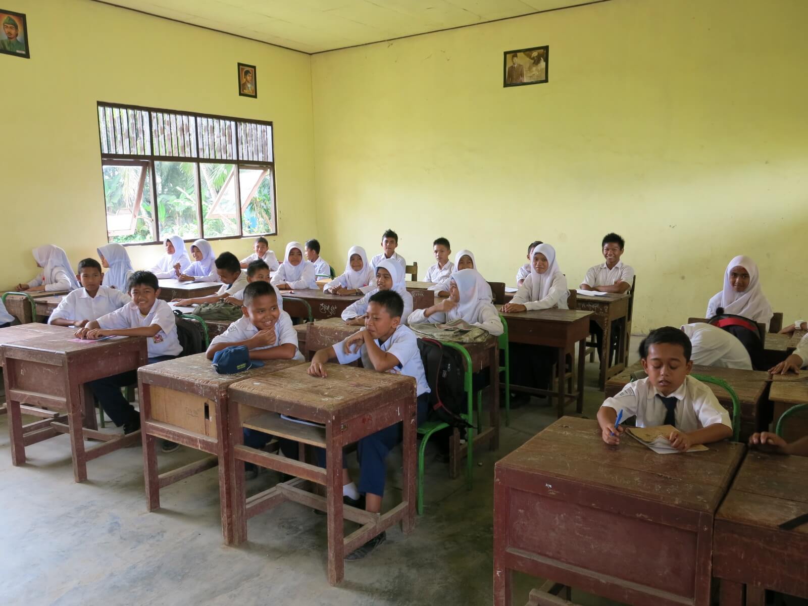 V škole na Borneu
